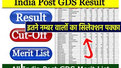Download 1593 Merit List PDF CG GDS Result 2023 -Chhattisgarh Postal Gramin Dak Sevak, Cut Off