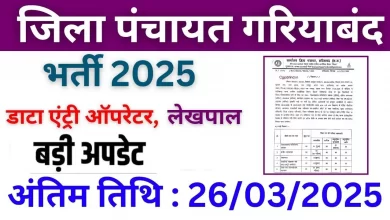 छ.ग. जिला पंचायत गरियाबंद कार्यालय जिला पंचायत निकली भर्ती